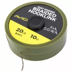 Avid Carp Pindown Braided Hooklink 20lb 10m