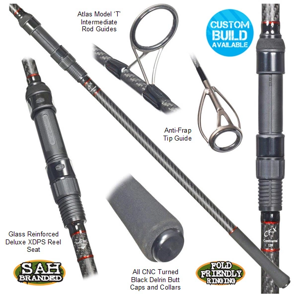 Tackle Box CF-X Black Edition 13ft Continental Carp Rod 3 – 4.5oz (50mm) 3 Tackle Box CF-X Black Edition 13ft Continental Carp Rod 3 – 4.5oz (50mm)