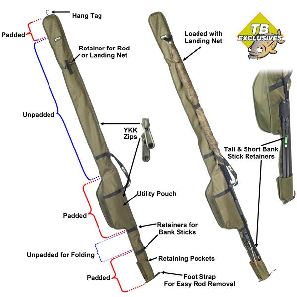 Tackle Box 12ft 50mm Skeletal Protective Rod Sleeve 3 Tackle Box 12ft 50mm Skeletal Protective Rod Sleeve