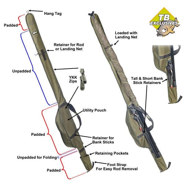 Tackle Box 11ft Slim Skeletal Protective Rod Sleeve 3 Tackle Box 11ft Slim Skeletal Protective Rod Sleeve