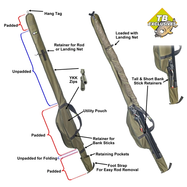 Tackle Box 13ft Slim Skeletal Protective Rod Sleeve 3 Tackle Box 13ft Slim Skeletal Protective Rod Sleeve