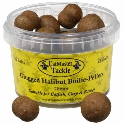 CatMaster Tackle Glugged Halibut Boilie Pellets 28mm
