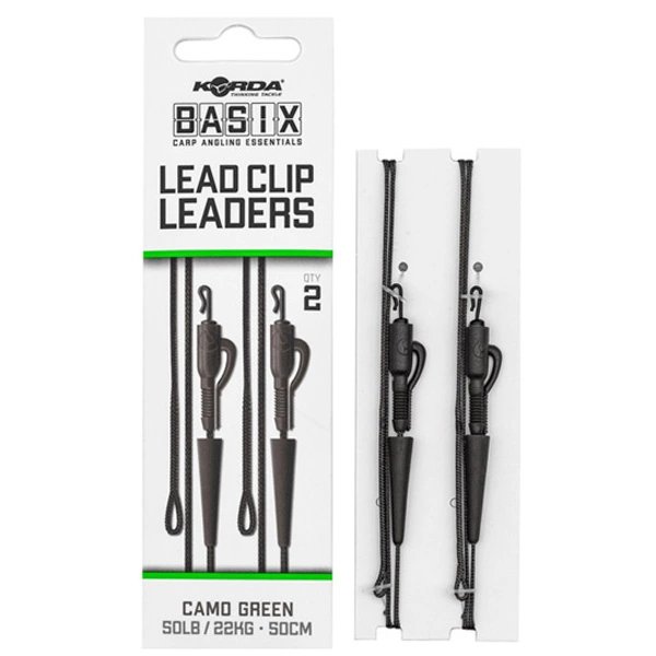 Korda Basix Lead Clip Leaders 3 Korda Basix Lead Clip Leaders