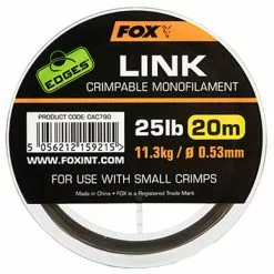 Fox Edges Link Crimpable Monofilament – 20m